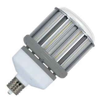 Satco LED Light Bulb (09677) 120 watt - 100/277 volt - Corn Cob - Exclusionary Mogul Screw (EX39) Base - 4,000K - Ballast Bypass - Omnidirectional - Hi-Pro