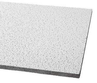 2' X 4' White Acoustical Ceiling Tiles Case of 12