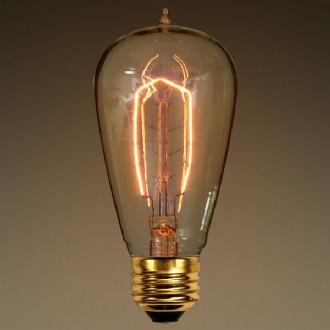 Incandescent - 40W - ST18 Bulb shape (Vintage Style) - E26 Base - 120v -