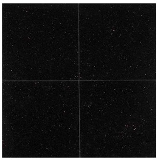 Galaxy Black 12 in. x 12 in. Natural Stone Floor and Wall Tile (10 tiles per case)