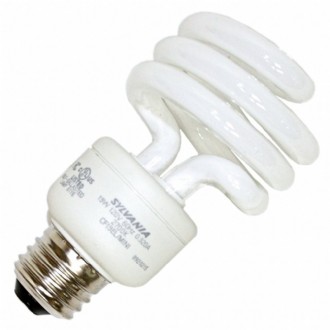 19W CFL 2700K E26 Base Mini Spiral