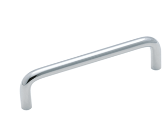  4in Center to Center Brushed Chrome Arch Handle Drawer Pulls