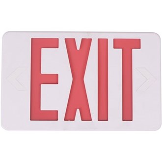 Commercial Electric 14-Watt Equivalent Integrated LED White Exit Sign with Ni-Cad 4.8-Volt Battery