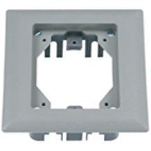 CARPET FLANGE - 4-7/8IN X 6IN - GRAY - PLASTIC 1-GANG FLUSH RECTANGULAR - NON-METALLIC
