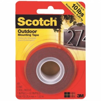 Double-Sided Mounting Tape - 1in x 60in - Black 