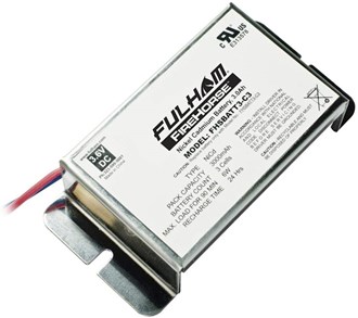 6W 3Ah 90 Min Emergency Operation NiCad Battery Backup 24 Hour Recharge