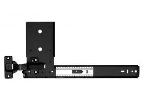 8080 18in.  Pocket Door Slides with Inset Hinges Black Knape and Vogt 8080PEZ EB 18