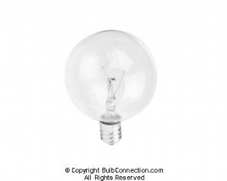 Incandescent Lamp - 25W - G-16.5 Bulb Shape (Globe) - 120v - Clear -