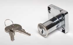 Battalion 1XRY1 Lock Style Drawer, Lock Type Dead Bolt, Opens With Key, Key Type Alike, Chrome Finish