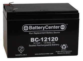 12-Volt 12 Ah F2 Terminal Sealed Lead Acid (SLA) AGM Rechargeable Battery