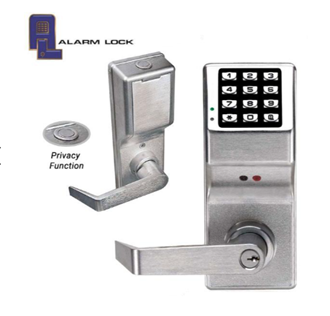 Alarm Lock Trilogy - DL4100 - Digital Lever Set W/ Audit Trail & Privacy Feature - 26D - Satin Chrome