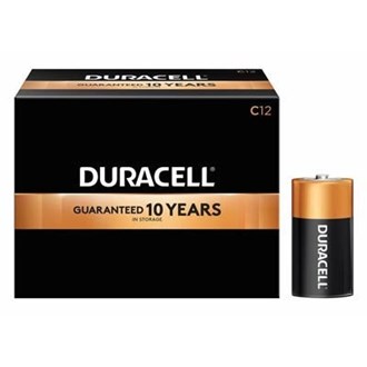 Duracell DURMN1400 Coppertop C Alkaline Battery 72 Pack