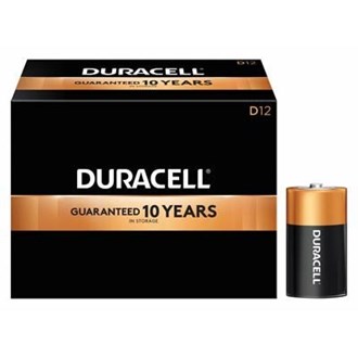 Duracell DURMN1300 Coppertop D Alkaline Battery 72 Pack