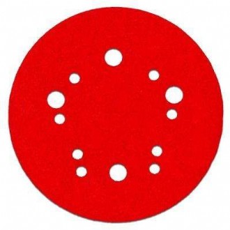 5 in. 220-Grit Universal Hole Random Orbital Sanding Disc with Hook and Lock Backing