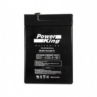 6Vdc 4.5 AH High Capacity SLA Battery