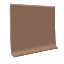Vinyl 4 in. x 0.080 in. x 48 in. Light Brown Thermoplastic Vinyl Wall Cove Base (30 pieces)