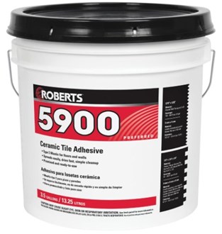  Roberts 5900 Ceramic Tile Adhesive Roberts 5900 Ceramic Tile Adhesive 3.5 Gal.