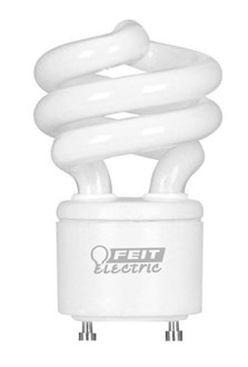 FEIT Electric 60-Watt Equivalent T3 Spiral Non-Dimmable GU24 Base Compact Fluorescent CFL Light Bulb Cool White 4100K