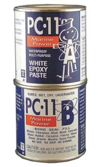 Epoxy Adhesive, Can, 1 lb, Off-White, 12 hr