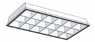 2 X 4 TROFFER - (3) F32T8 LAMPS - PARABOLIC 18 CELL 
