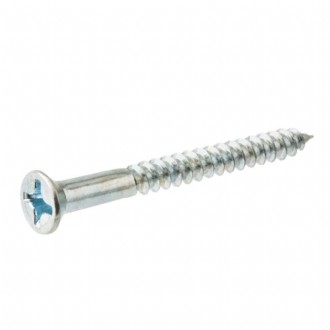 #14 x 3 in. Phillips Flat Head Zinc Plated Wood Screw (25-Pack)