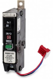 1 Pole 1 Circuit Breaker Remotely Operated Bolt On 1P 20A 120V Branch Re-Certified