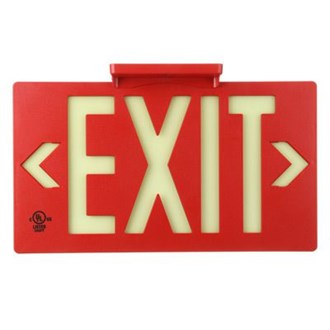 Glo Brite Photoluminescent UL924 PF100 Exit Sign